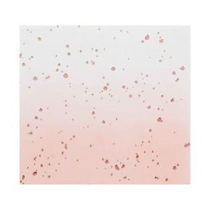 Ginger Ray Ombre Rose Gold Foiled Confetti Birthday Napkins