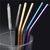 Multicoloured Stainless Steel Straw 210mm (Bent, Straight) - Online Party Supplies