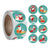 Style N - Round Christmas Stickers For Kids - Christmas Gift Packaging and Wrapping Supplies