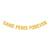 SAME PENIS FOREVER Gold Glitter Hanging Paper Banner - Hen Party Supplies & Decorations