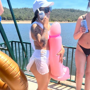 Funny Massive 90cm Inflatable Blow Up Hen Party Penis - Naughty Bachelorette Party Decorations or Birthday Gag Gifts