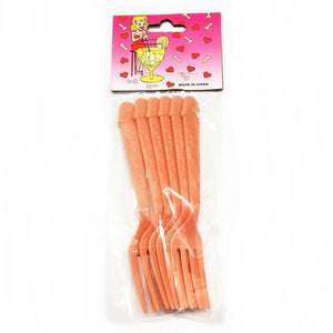 adult party cutlery penis shape forks for hens night fun