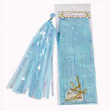 Online Party Supplies Iridescent Baby Blue Tassel Garland (Pack of 5)