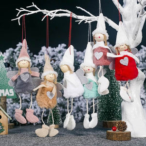 Online Party Supplies Christmas Love Angel Doll Hanging Ornaments