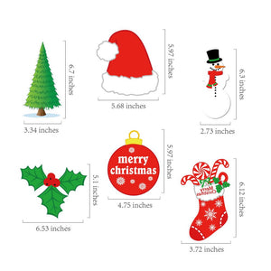 Merry Christmas Foil Hanging Spiral Swirls Decorations 30 Pack