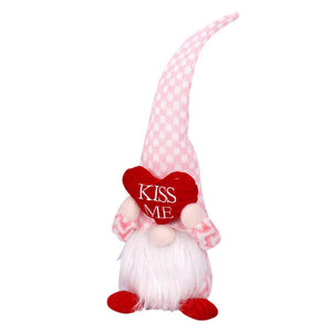 Stuffed Valentine's Day Gnome Plush Elf Adorable Love Heart Faceless Doll Toy - Valentine's Day Gifts For Her and For Him