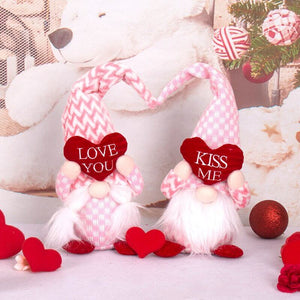 Stuffed Valentine's Day Gnome Plush Elf Adorable Love Heart Faceless Doll Toy - Valentine's Day Gifts For Her and For Him
