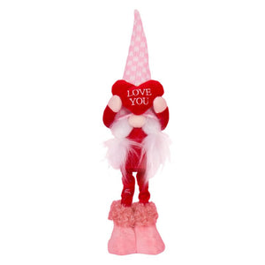 Valentine's Day Kiss Me Love You Gnome Plush Elf - GN04