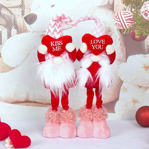 Valentine's Day Kiss Me Love You Gnome Plush Elf - GN04