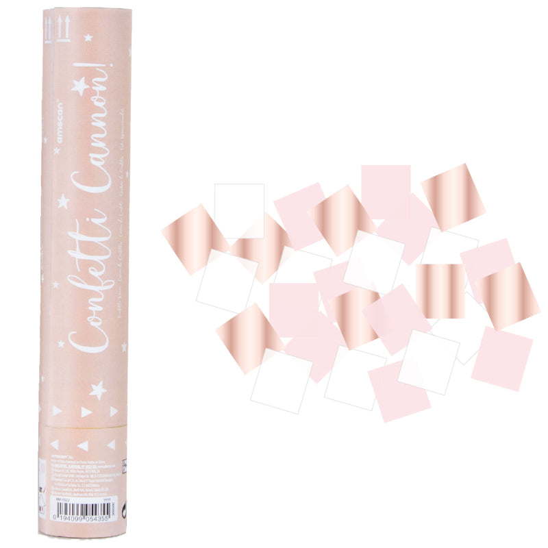 Amscan Rose Gold Confetti Cannon Party Favours