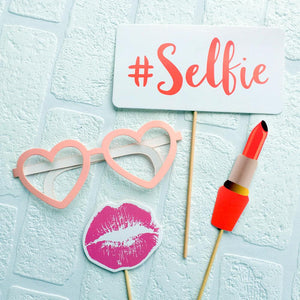 Rose Gold Foil Team Bride Miss to Mrs Bachelorette Party Photo Booth Props - Online Party Supplies