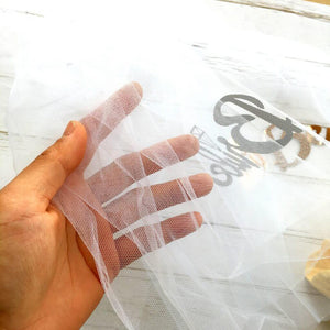 Online Party Supplies Rose Gold Foiled 'Bride To Be' White Double Layer Two Tier Wedding Bridal Shower Hen Party Veil Headpiece Accessories