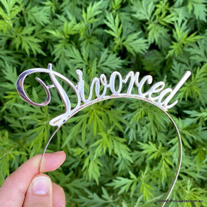 Online Party Supplies Australia Premium Quality Metal Rose Gold Divorced Divorce Party Tiara