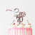 Rose Gold Mirror Acrylic Hello 70 Birthday Cake Topper