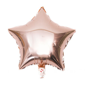 Rose Gold Star Heart Confetti Balloon Bouquet 14pk