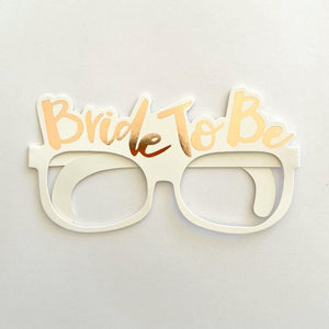 Rose Gold Bride To Be & Team Bride Hen Party Paper Glasses 10 Pack