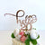 Rose Gold Mirror Acrylic Hello 20 Birthday Cake Topper