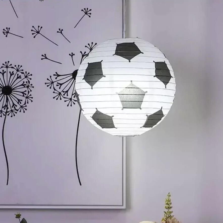 Soccer Ball Rice Paper Lantern