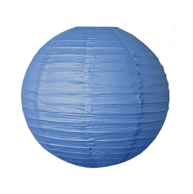Royal Blue Round Chinese Paper Lantern - 4 Sizes