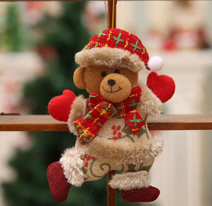 Santa Claus, Snowman, Elk, Bear Christmas Tree Hanging Decorations - Online Party Supplies