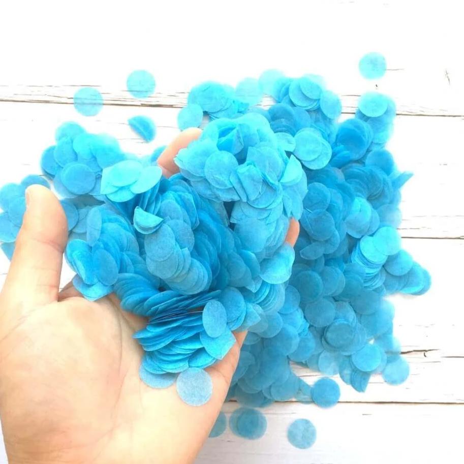 Online Party Supplies Australia 20g Sky Blue Round Circle Tissue Paper Wedding Baby Shower Party Confetti Table Scatters