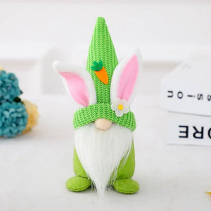 Plush Faceless Scandinavian Easter Bunny Gnome Shelf Sitter - O