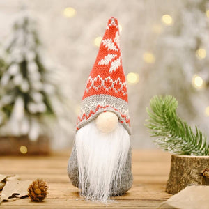 Stuffed Traditional Faceless Christmas Gnome Shelf Sitters