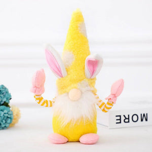 Plush Faceless Nordic Scandinavian Style Easter Bunny Gnome Shelf Sitter - Easter Themed Party Supplies, Accessories and Decorations