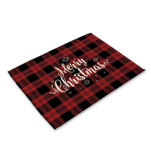 Christmas Table Placemat - 20 Designs - Holiday Tabletop Setting Decorations