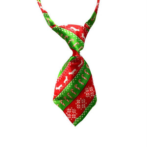 Cute Mini Christmas Neckties for Pets - Xmas Novelty and Costume and Outfit Accessories for Dogs and Cats
