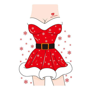 50x70cm sexy mrs santa Fun Red Christmas Apron for Adults - Christmas Gifts for mum wife grandma