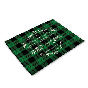 Christmas Table Placemat - 20 Designs - Holiday Tabletop Setting Decorations