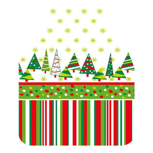 christmas trees 60x70cm Fun Red Christmas Apron for Adults