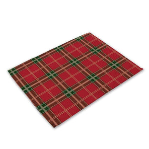 Christmas Table Placemat - 20 Designs - Holiday Tabletop Setting Decorations