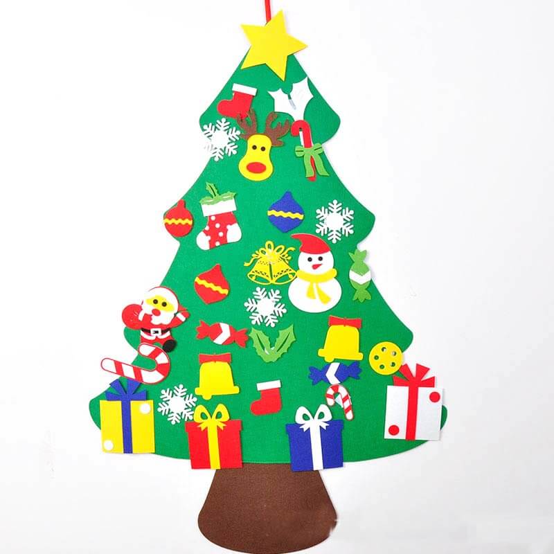 DIY Felt Christmas Tree Kit For Kids - Style R