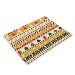 Christmas Table Placemat - 20 Designs - Holiday Tabletop Setting Decorations