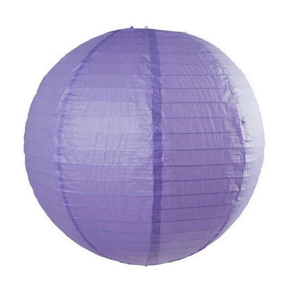 Violet Round Chinese Paper Lantern - 4 Sizes