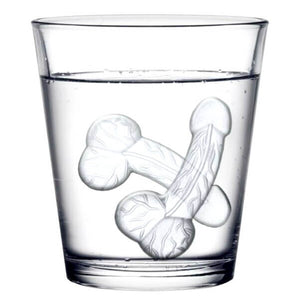 5-Holes 3D Plastic Sexy Penis Shaped Ice Cube Tray Mold - White