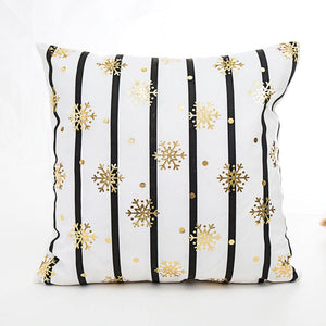Bronze Christmas Decorative Cushion Covers - Online Party Supplies