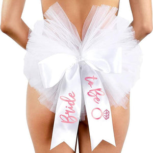 Cute Bride To Be Mesh Bikini Booty Veil