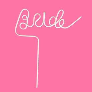 Bachelorette Party Bride Swirly Drinking Straw - Hen Party Favours