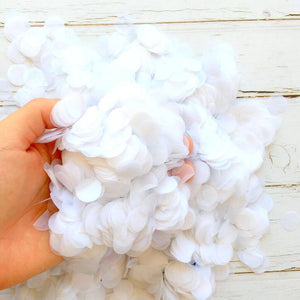 Round White Circle Tissue Paper Party Confetti Table Scatters