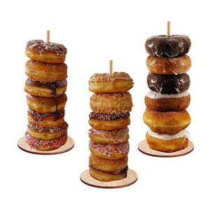 Wooden Wedding Donut Stacker Free Stand for Wedding Birthday Donut Bar