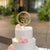 Wooden Geometric Circle Happy 80th Cake Topper