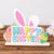 Wooden Happy Easter Spring Rabbit & Egg Shelf Sitter