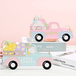 Wooden Happy Easter Car Door/Tree Hanging Ornament