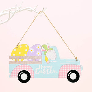 Wooden Happy Easter Car Door/Tree Hanging Ornament