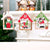 Wooden Christmas House Hanging Ornament
