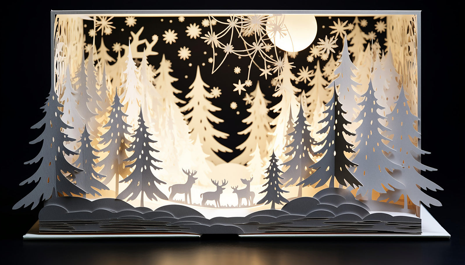 Spread the Christmas spirit with these georgeous Christmas 3D Pop-Up Cards