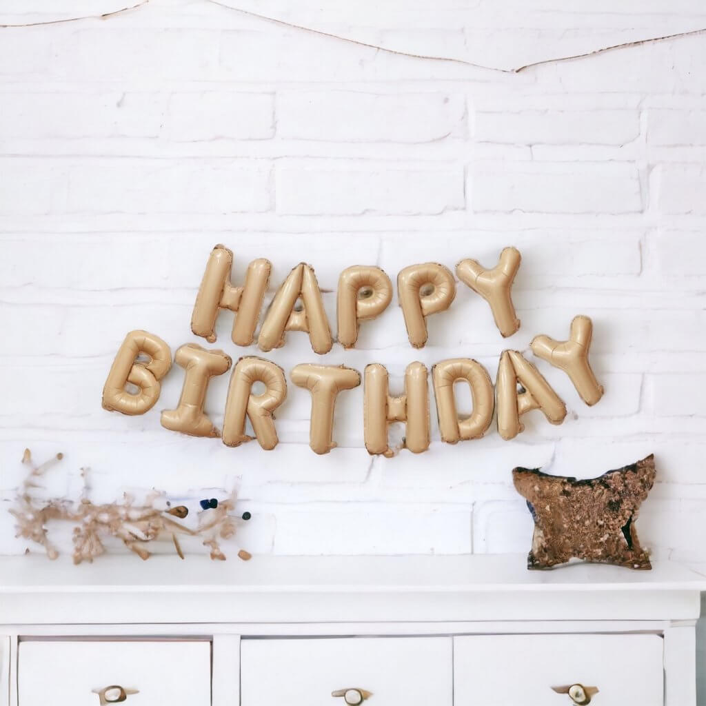 Caramel Foil Balloons